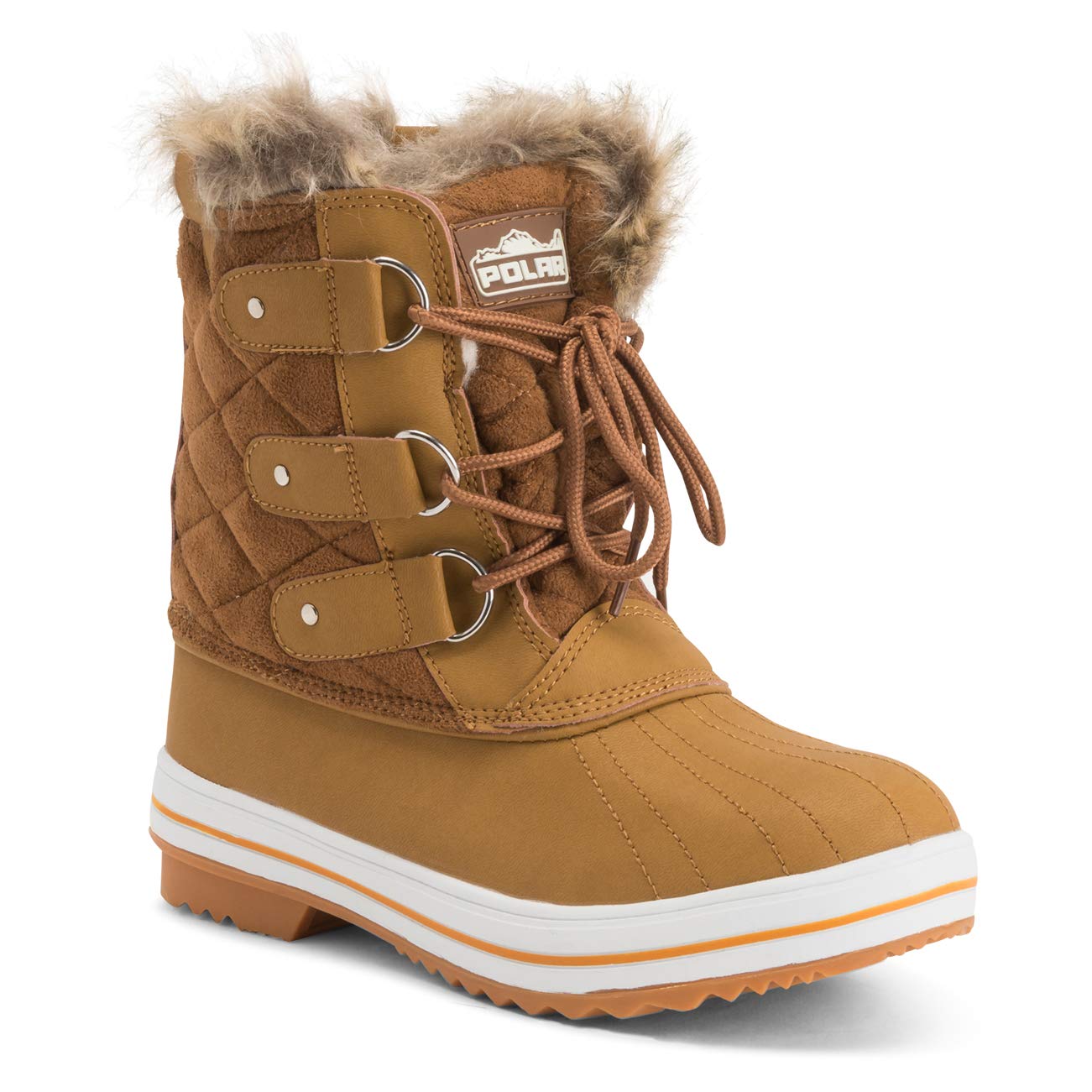 Polar Products Women's Quilted Snow Boots - Waterproof Winter Boots for Snow & Rain - Warm & Comfortable for Outdoor Activities, Hiking & Cold Weather