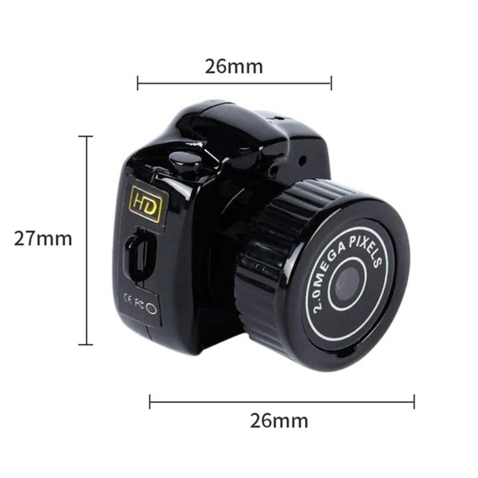 EJIMUQO 1080P HD Mini Keychain Camera - Portable Sports Camera with 100 Mins Battery Life, No Memory Card Needed (Black) - Perfect for Travel, Outdoor Adventures & Secret Recording