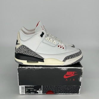 Original Air Jordan 3 White Cement Reimagined Men's Basketball Shoes Size 7.5 DN3707 - Retro Sneakers for Casual Wear, Street Style & Sneaker Collectors