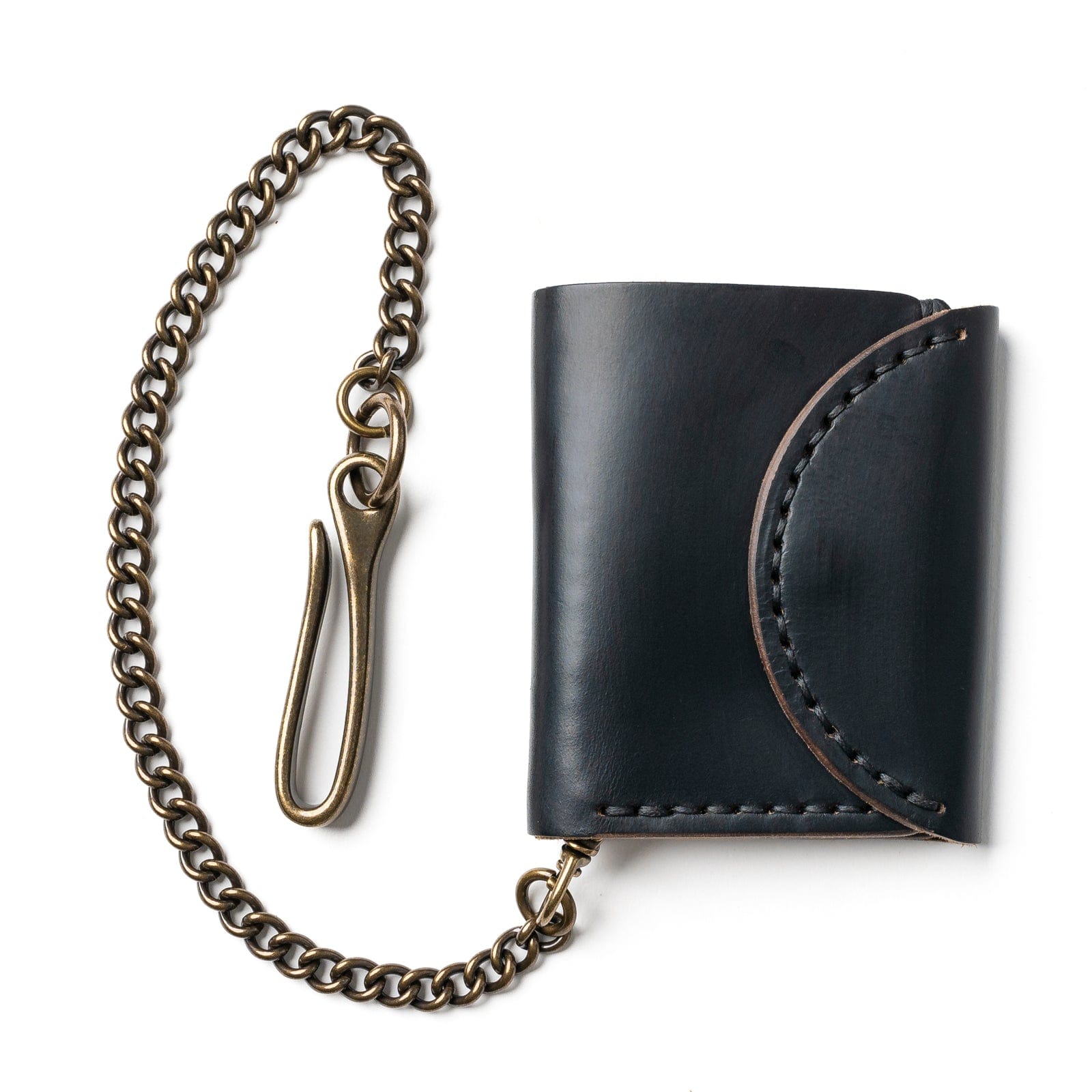 Genuine Leather Biker Wallet for Men - RFID Blocking Slim Minimalist Design - Perfect for Motorcycle Riders & Everyday Carry