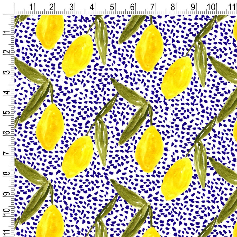 GRAPHICS & MORE Lemons and Dots Gift Wrap Paper Rolls - Perfect for Birthday, Wedding, Baby Shower & Holiday Present Wrapping