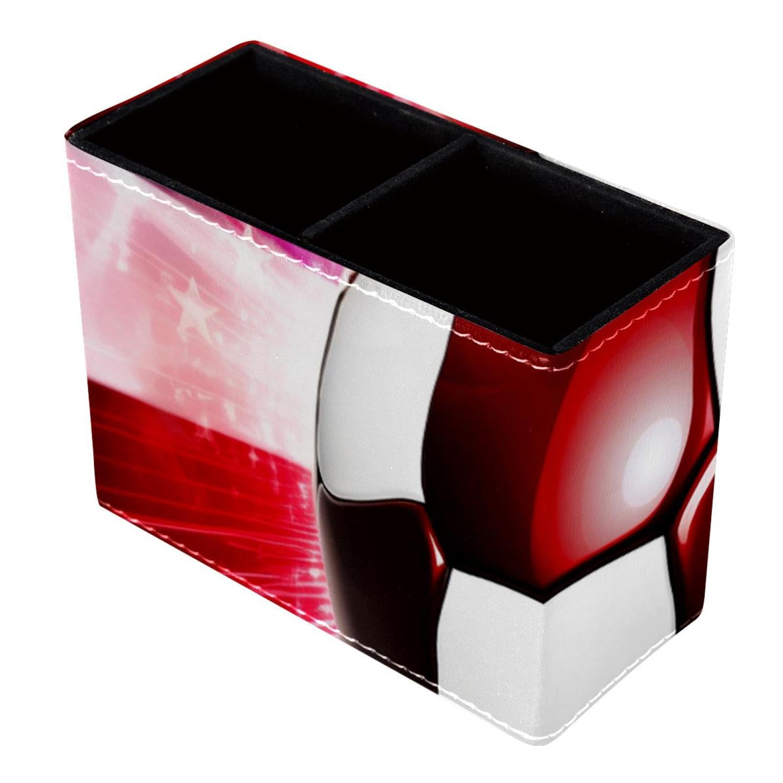 American Flag Football Pen Holder & Desk Organizer - Stylish Desk Accessory for Office, School & Home Use