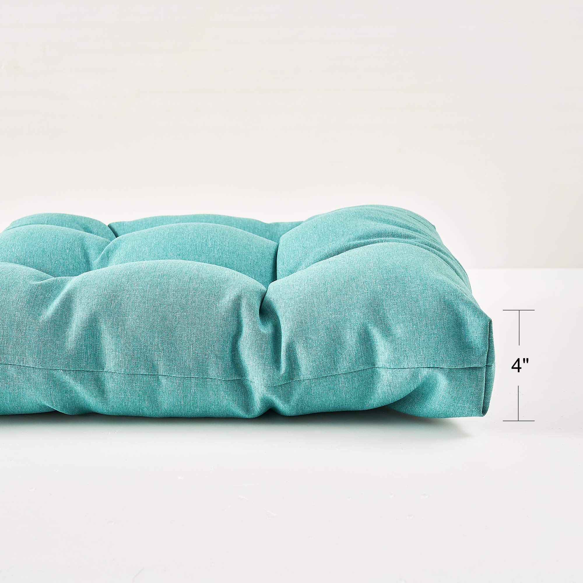 ARTPLAN All-Weather Outdoor Chair Cushions - Waterproof Patio Seat & Back Cushions with Tufted Design for Wicker Furniture - Perfect for Garden, Deck, Poolside & Outdoor Relaxation