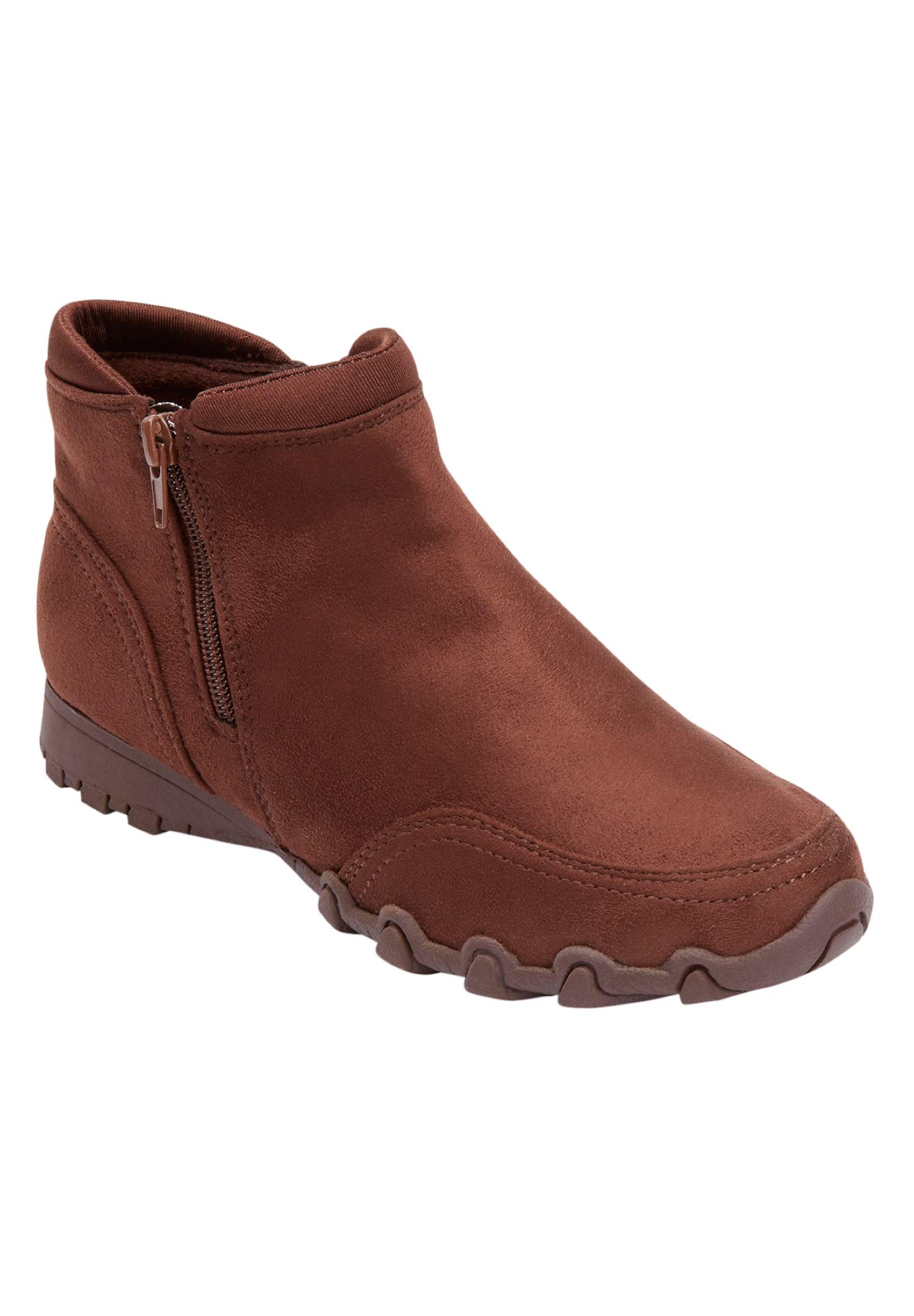 Comfortview Women's Wide Width The Ash Shootie - Stylish & Comfortable Casual Shoes for Walking, Work & Everyday Wear