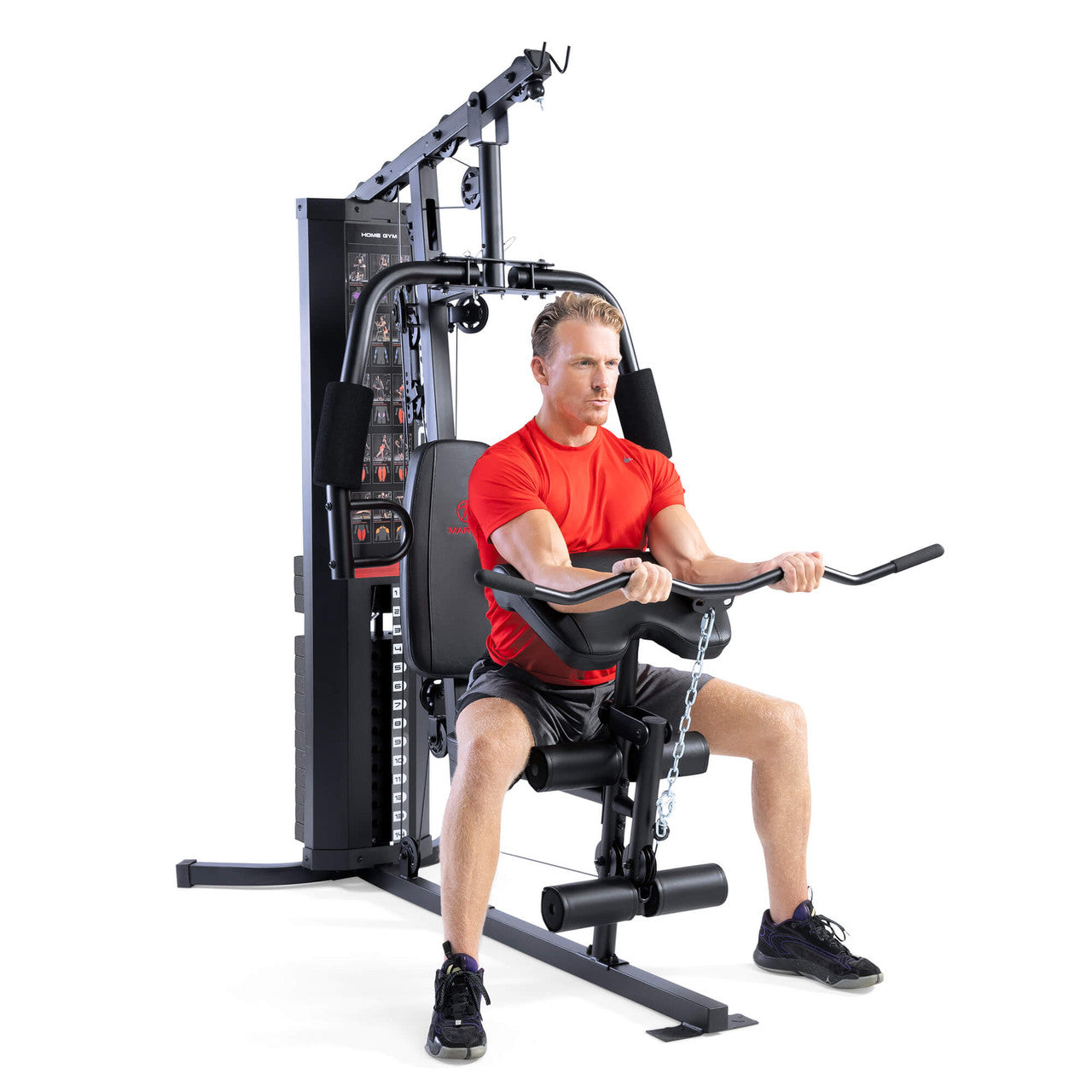 Marcy MWM-8178 150lb Stack Weight Home Gym - All-in-One Strength Training Equipment for Full Body Workout | Perfect for Home Fitness & Small Spaces