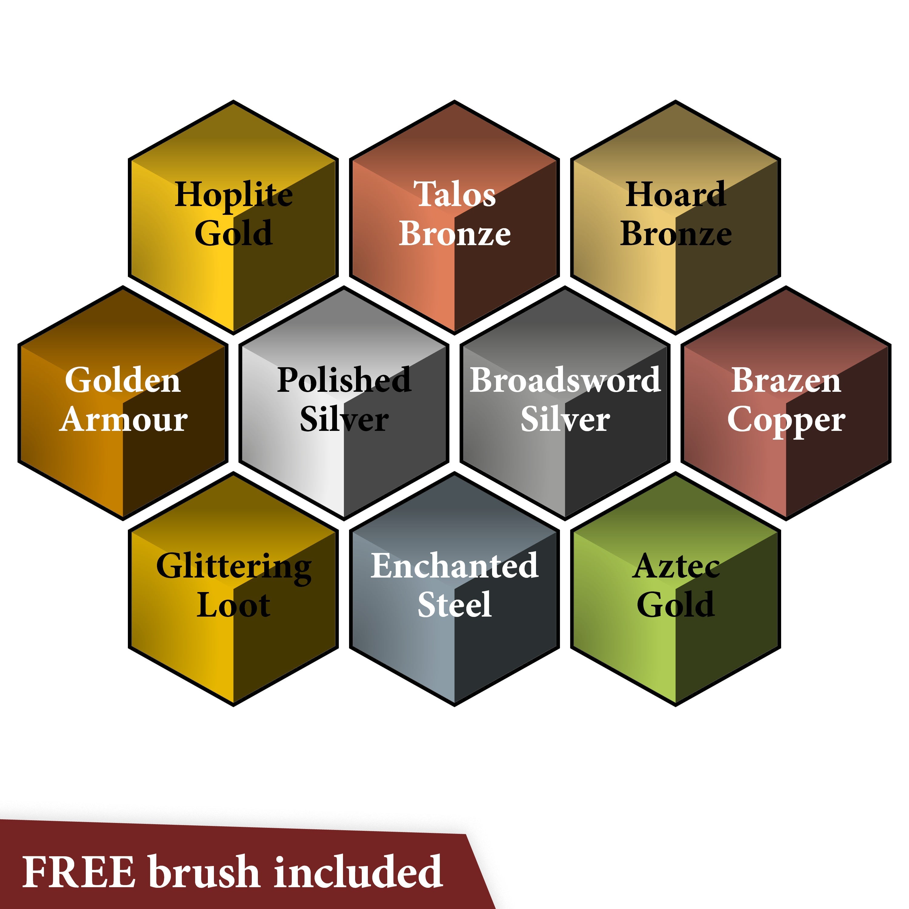 Premium Speedpaint Metallics Set 2.0 - 12 Vibrant Metallic Acrylic Paints for Miniatures, Models & DIY Crafts - Fast-Drying, Non-Toxic Art Supplies for Warhammer, D&D & Tabletop Gaming