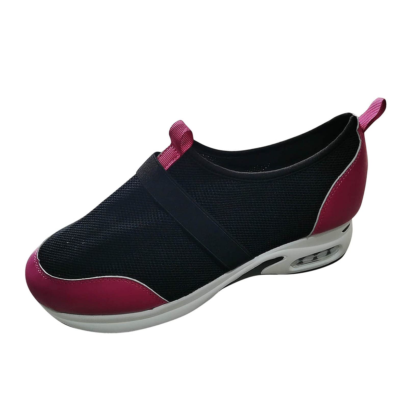 Women's Fashion Elastic Knnitted Sneakers - Comfortable Casual White Plain Shoes for Women | Perfect for Walking, Travel & Everyday Wear