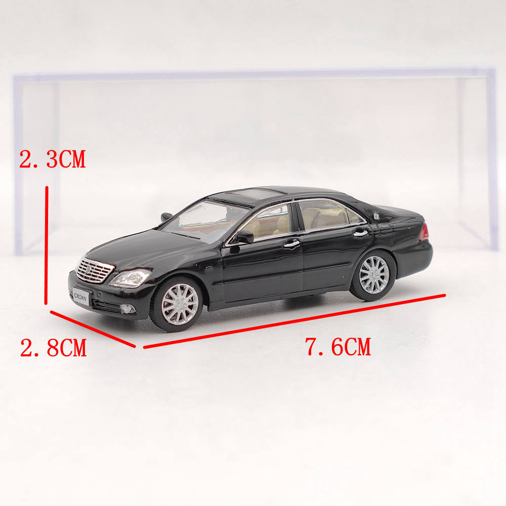 1:64 Toyota Crown 12th Diecast Model Car - Collectible Toy Vehicle in Black & White - Perfect for Display, Gifts, and Diecast Car Collections
