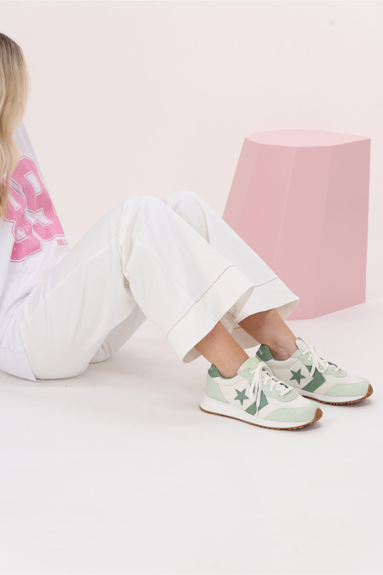 Converse Chuck Taylor Omega Trainer Surplus Mint / Egret - Vintage-Inspired Sneakers for Men & Women | Casual Streetwear & Retro Fashion | Perfect for Everyday Wear, Gym, and Urban Outfits