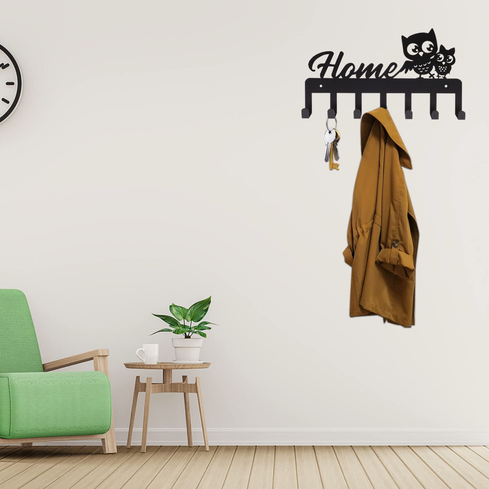 iplusmile Decorative Wall Key Holder Hanger - Sturdy Key Hook for Home, Office & Entryway - Organize Keys, Hats & Bags - Perfect for Wall Mounting in Hallway, Bedroom or Garage