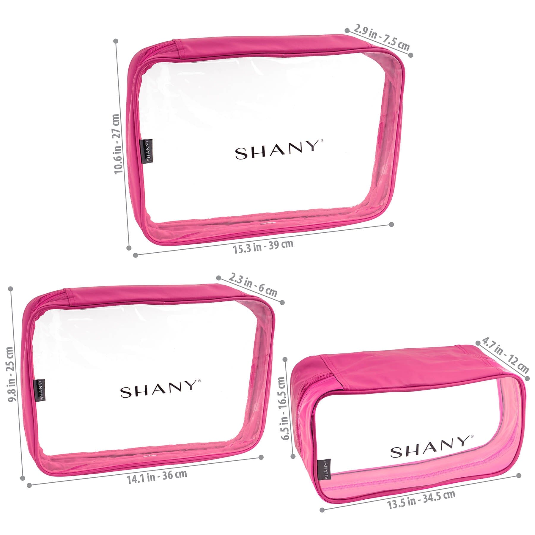 Waterproof Clear PVC Luggage Organizer Set - 3-Piece Travel Packing Cubes for Suitcases | Perfect for Airplane Carry-On, Business Trips & Vacation Packing