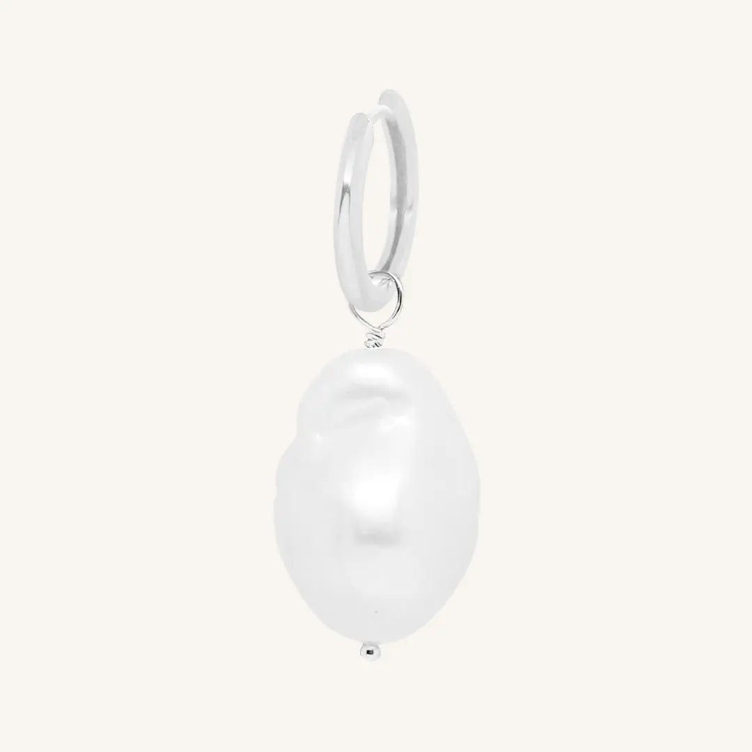 Elegant Vienna Pearl Hoop Earrings for Women - Classic & Timeless Pearl Jewelry Gift for Her - Perfect for Weddings, Parties & Special Occasions