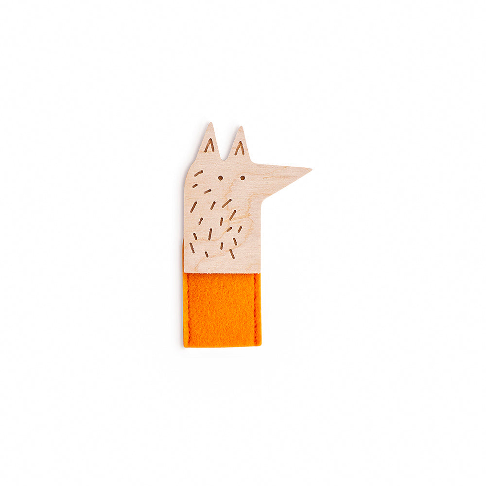 Babai Finger Puppet Fox - Hand Puppet for Kids Storytelling, Interactive Play & Educational Fun - Perfect for Classroom, Home & Theater Performances