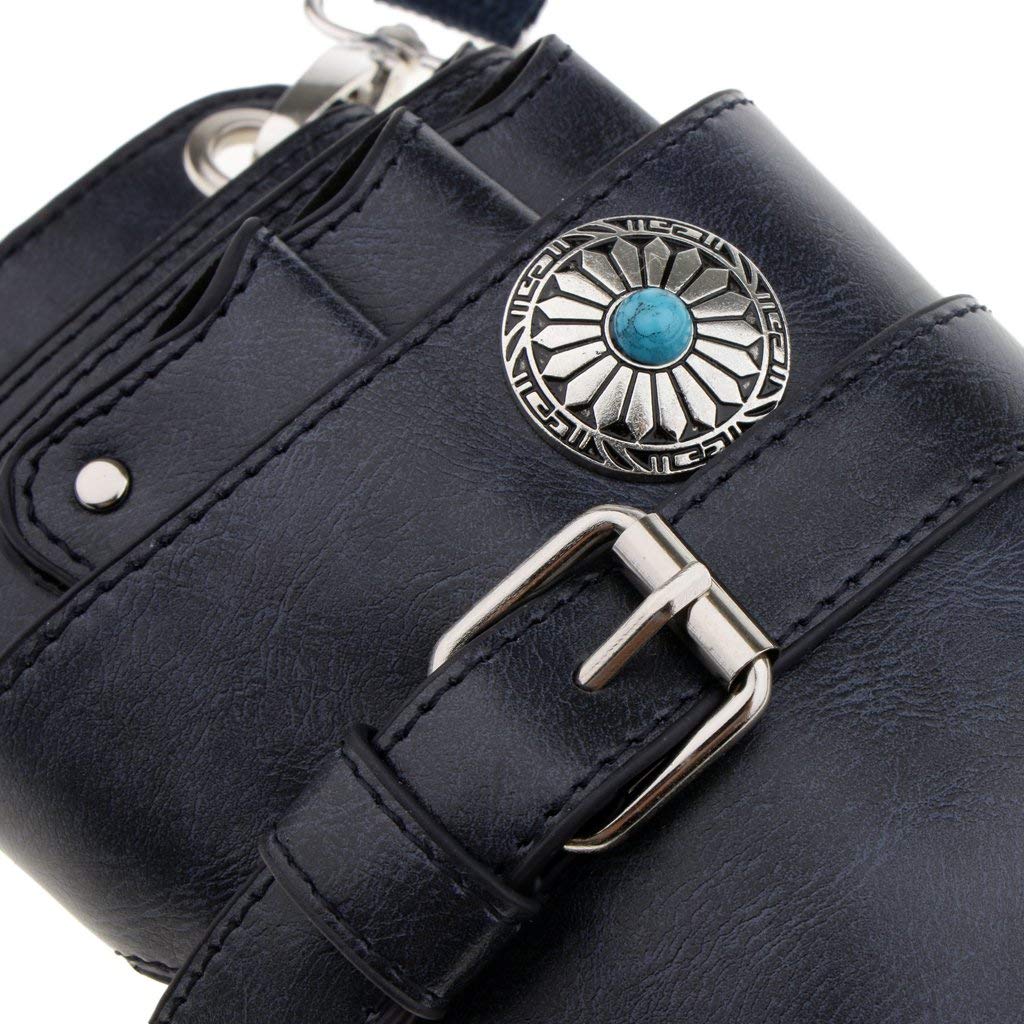 Professional Salon Hairdresser Tool Bag - Stylist Belt Bag with Scissor Holder for Barbers & Hair Stylists (Dark Blue) | Perfect for Mobile Hair Services & Salon Professionals
