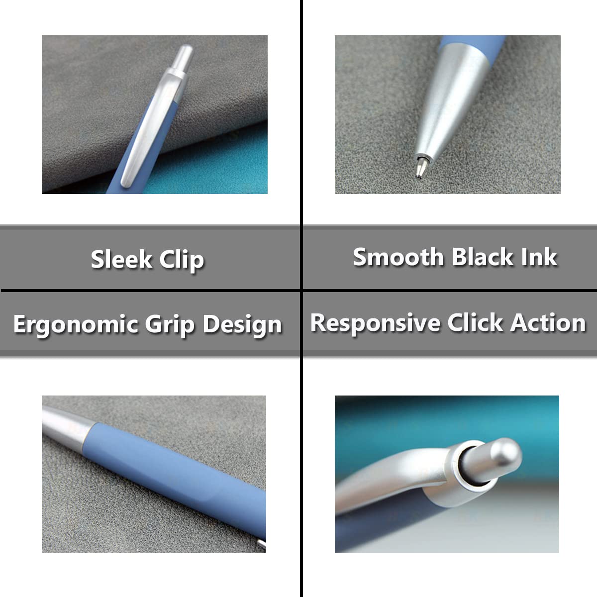 100 Pack Custom Printed Pens with Your Logo or Message - Bulk Promotional Pens for Business, Events & Giveaways - Orange Ink Pens for Office, School & Marketing Use
