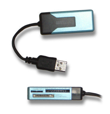 High-Speed USB 2.0 Multi-Card Reader for SD/MMC/CF/MS - Compact Memory Card Adapter for Laptop, PC, Mac - Perfect for Photographers, Students & Office Use