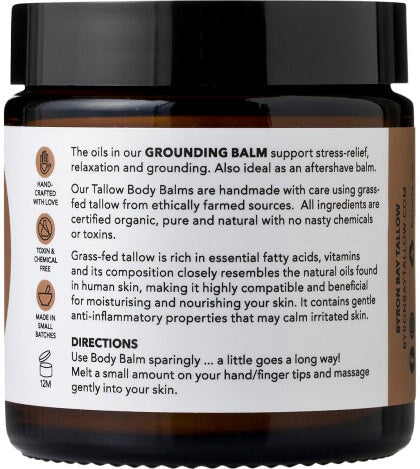 Byron Bay Tallow Body Balm for Skin Hydration & Grounding - Organic Moisturizer for Dry Skin, Self-Care Rituals & Aromatherapy