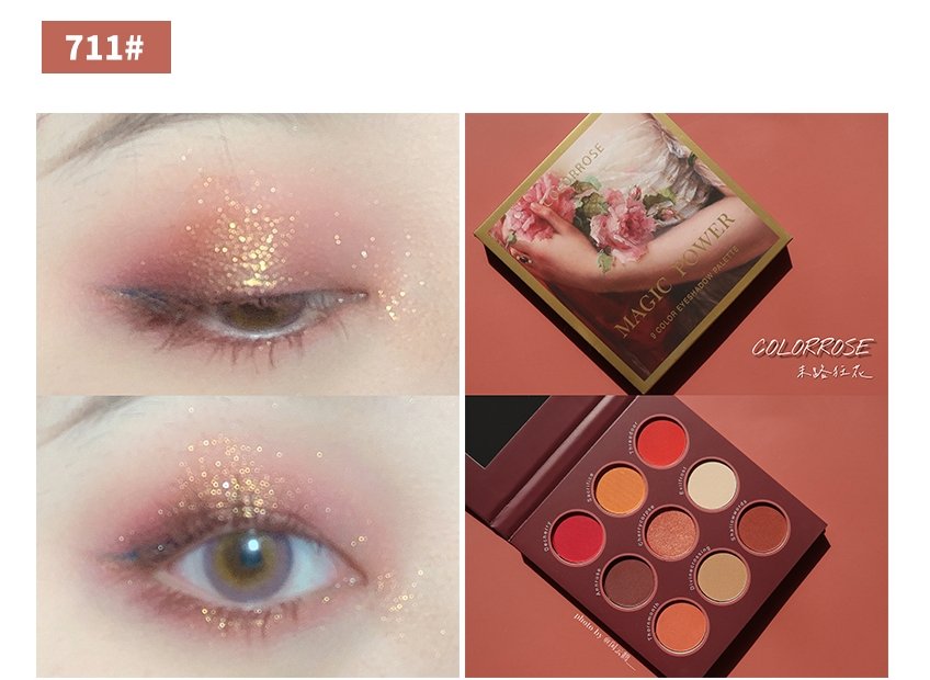 COLORROSE Professional Oil Painting Eyeshadow Palette - Highly Pigmented, Long Lasting Makeup for Everyday & Party Looks | Perfect for Artists & Makeup Enthusiasts