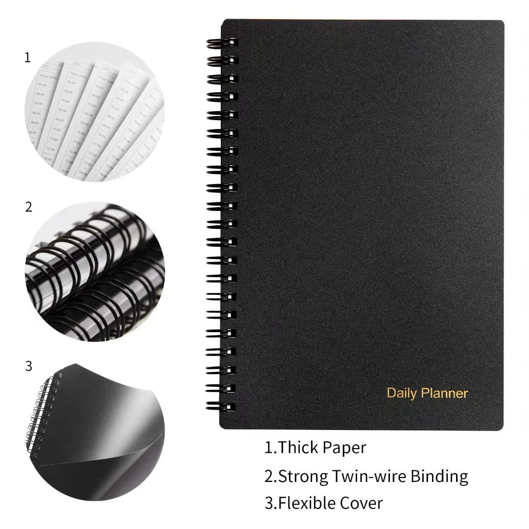 UtyTrees Undated Daily Planner Notebook - 7.6