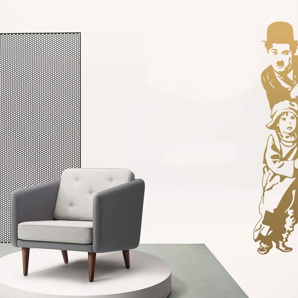 YOKIKI Chaplin & Banksy Wall Stickers - Removable Home Decor Decals for Living Room & Bedroom - Perfect for Kids Rooms, Dorm Decor & Creative Spaces