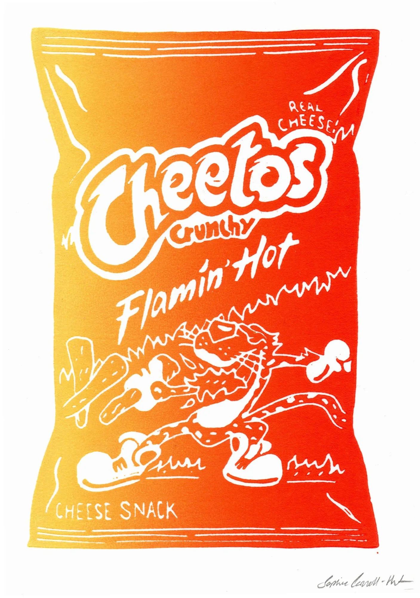 Sophie Carroll Hunt, Flamin' Hot - Spicy Snack for Outdoor Adventures, Game Nights & Movie Time