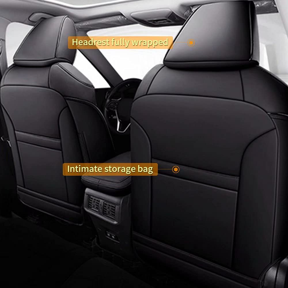 TTX LIGHTING Faux Leather Car Seat Covers for 2020-2023 Toyota Corolla XSE & XSE Apex Edition - Non-Slip Full Coverage Vehicle Cushion with Airbag Compatibility | Perfect for Daily Commuting, Road Trips & Interior Protection