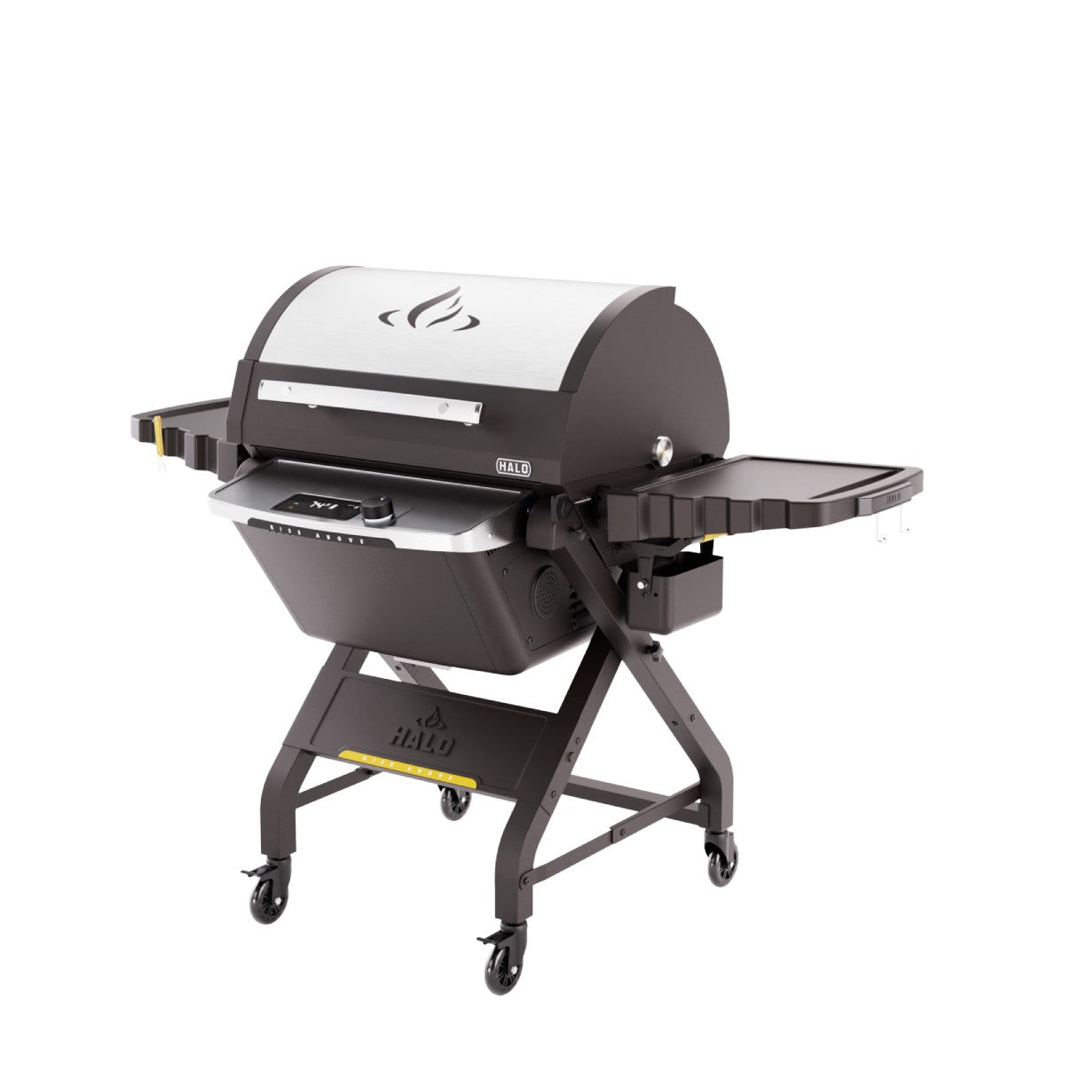 Halo Prime 1100 Pellet Grill with Cart - Premium Wood Pellet Smoker for BBQ, Grilling & Smoking - Perfect for Backyard, Tailgating & Outdoor Cooking