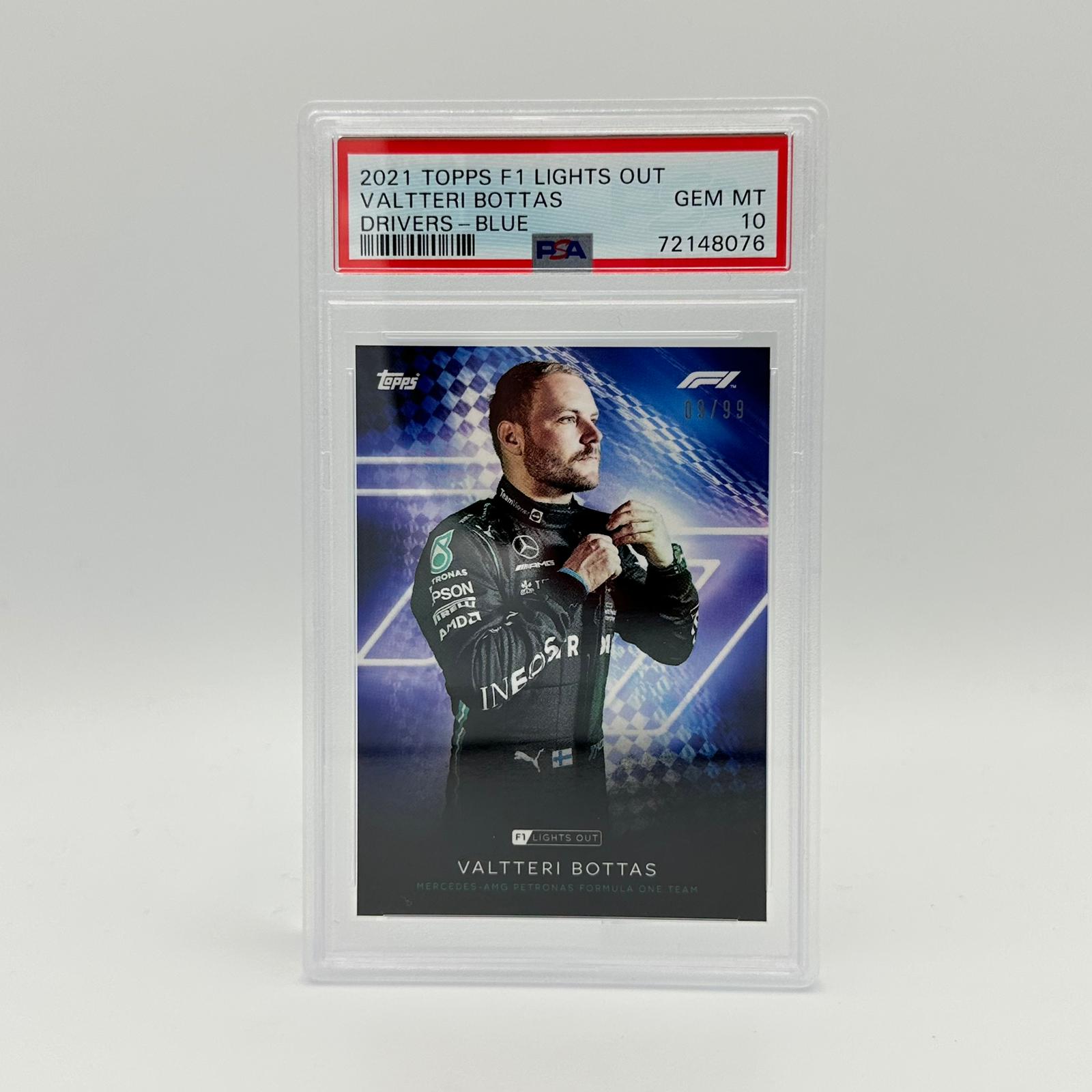 2009 Valtteri Bottas PSA 10 Graded Blue Parallel Racing Card - Perfect for F1 Collectors & Motorsport Memorabilia Displays