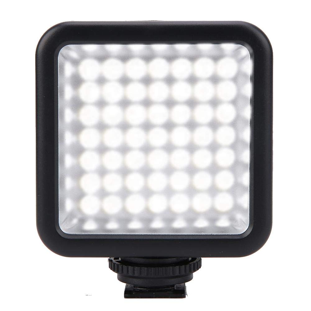 Professional 5.5W 6000K LED Video Light - 49 LED Dimmable Photography Lighting for Camera, Wedding, Interview & YouTube Videos - Portable Fill Light for Studio, Vlogging and Content Creation