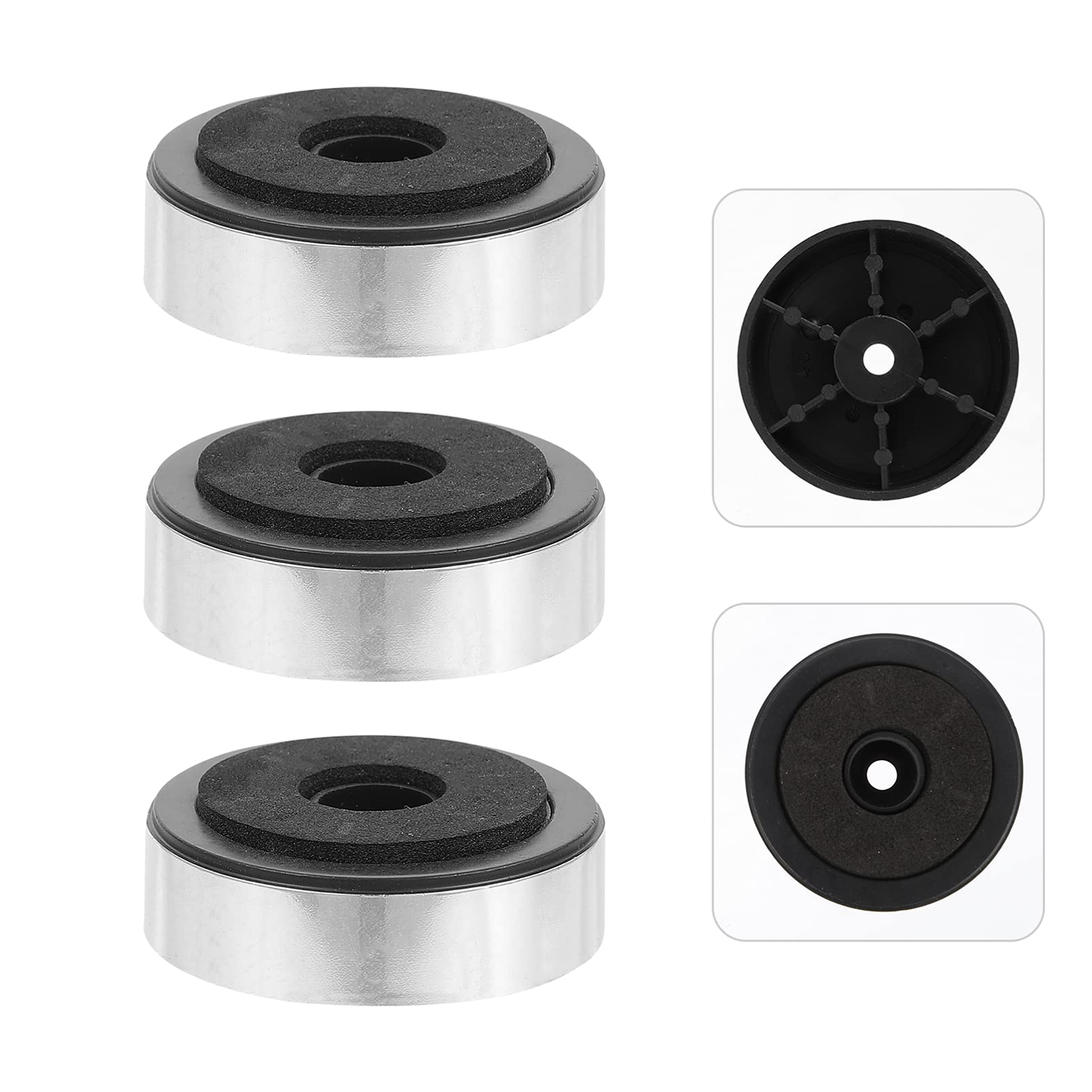Milisten 12pcs Amplifier Feet - Plastic Speaker Isolation Pads for Audio Equipment, Hi-Fi Systems & Home Theater - Reduce Vibration & Improve Sound Quality
