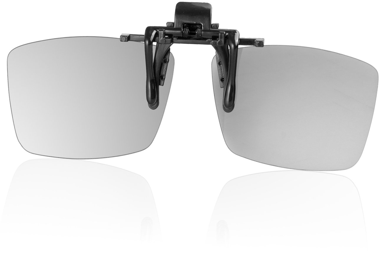 2D Glasses CLIP-ON 4 Pack - Convert 3D Movies to 2D for Passive 3D TVs (LG, Sony, Vizio) & RealD Theaters | Comfortable Clip-On Design for Home Cinema & Movie Theaters