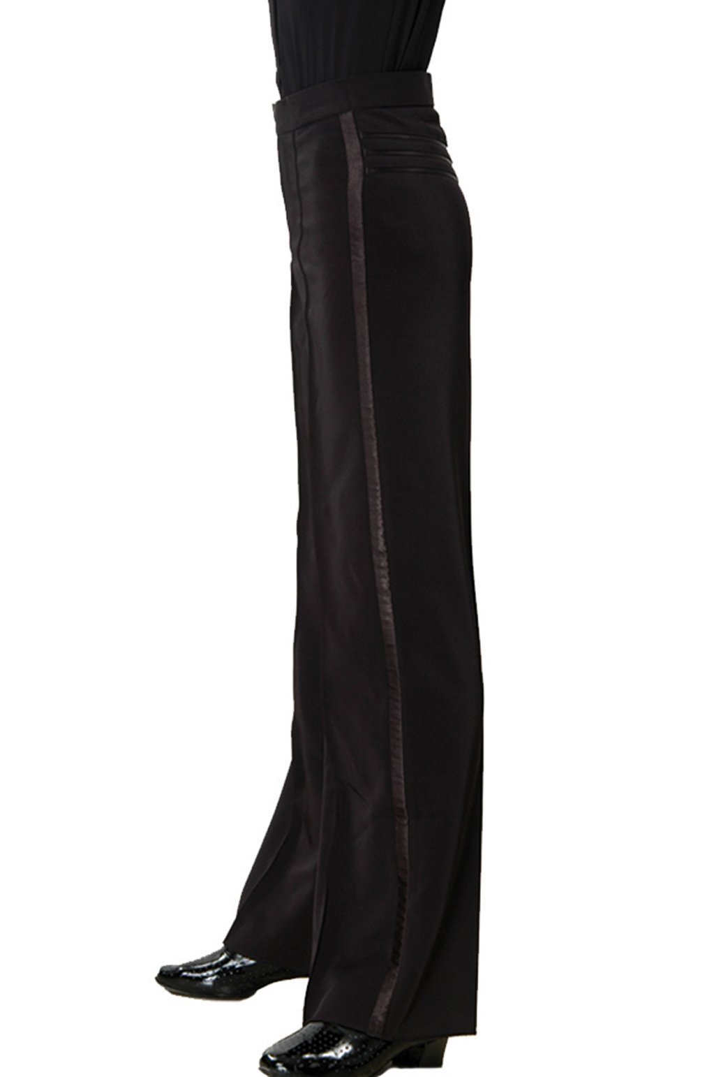 JS CHOW Women's Ballroom Latin Modern Salsa Dance Pants - Smooth Practice & Competition Wear for Professional Dancers & Beginners | Perfect for Dance Classes, Performances & Social Events