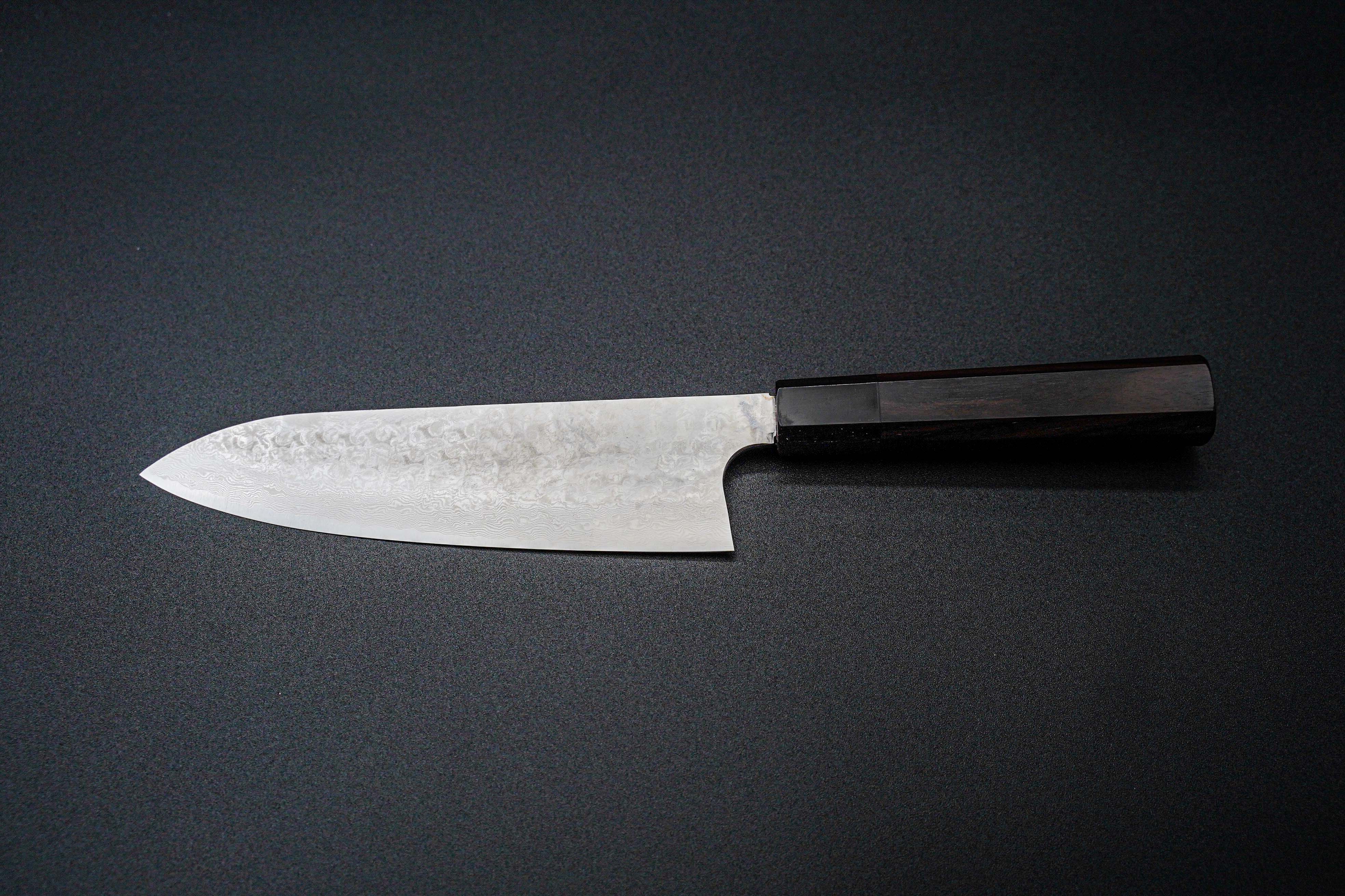Hatsukokoro Ginyo Silver3 180mm Santoku Knife - Japanese High Carbon Steel Kitchen Knife for Slicing, Dicing & Chopping - Perfect for Home Chefs & Professional Cooking