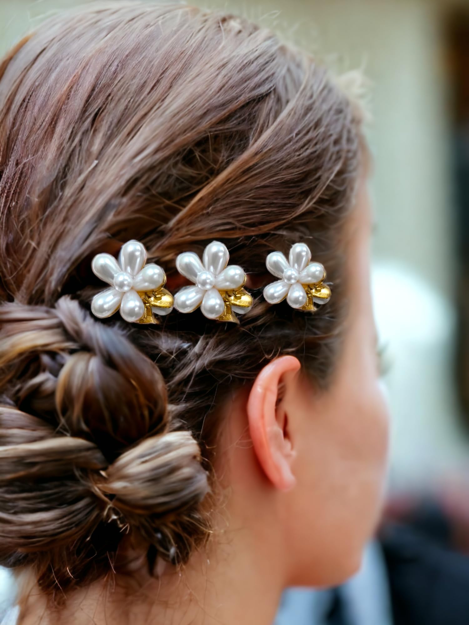 6Pcs Elegant Butterfly Hair Clips for Women - Pearl Hairpins for Wedding, Party & Special Occasions | Korean Style Hair Accessories for Girls & Teens - Perfect for Bridal, Prom & Everyday Styling