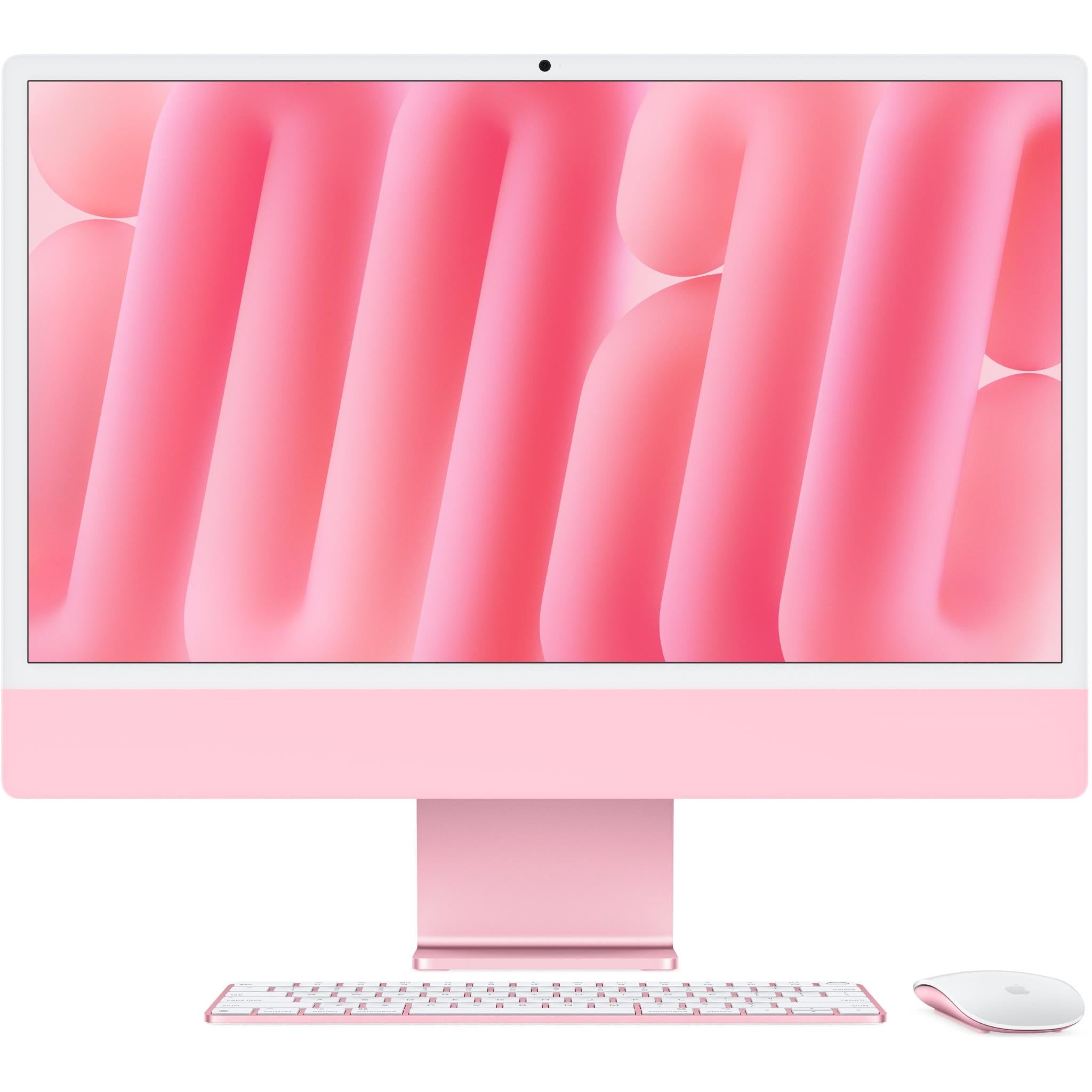 Apple iMac 24-inch with Retina 4.5K Display, M4 Chip (10-core CPU, 16GB RAM, 512GB SSD) in Pink - 2024 Model | Perfect for Graphic Design, Video Editing & Home Office Use