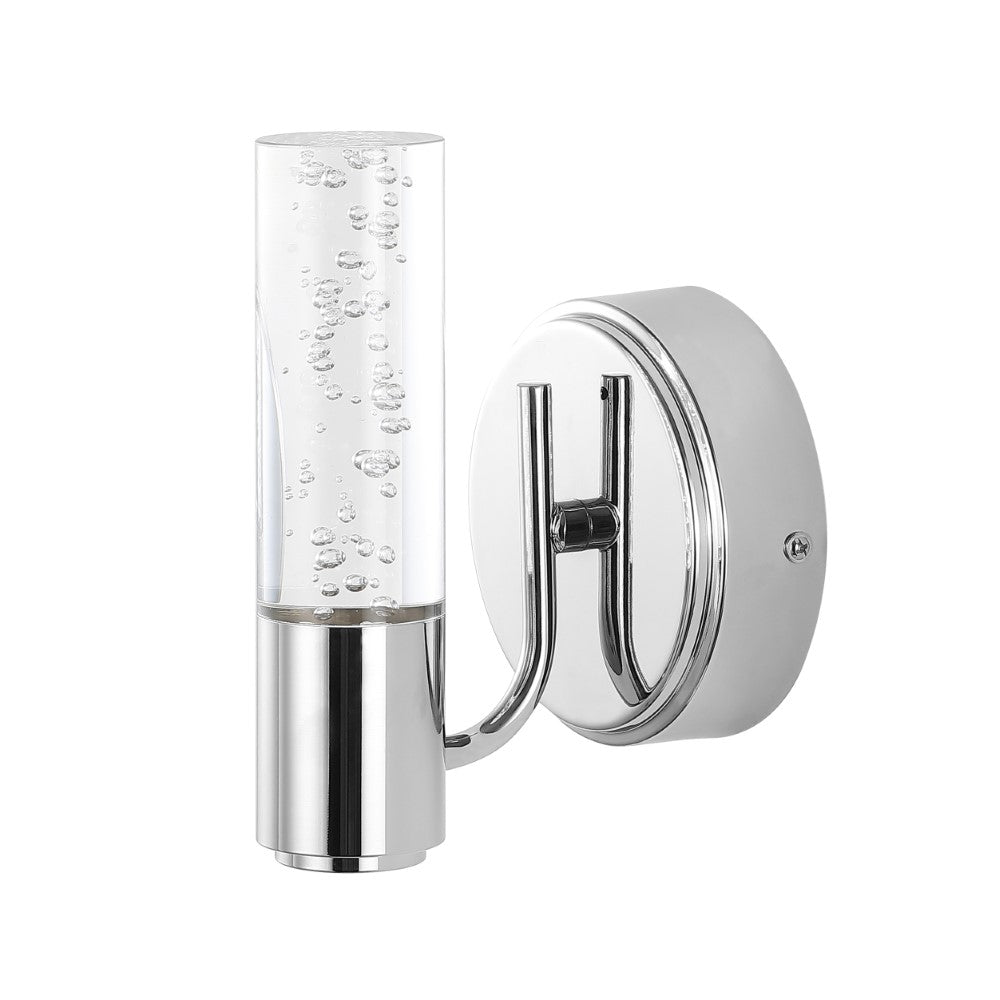 Bolha Minimalist Modern Bubble Acrylic/Iron Integrated LED Vanity Light - Elegant Bathroom Lighting for Contemporary Homes & Spa-Like Retreats