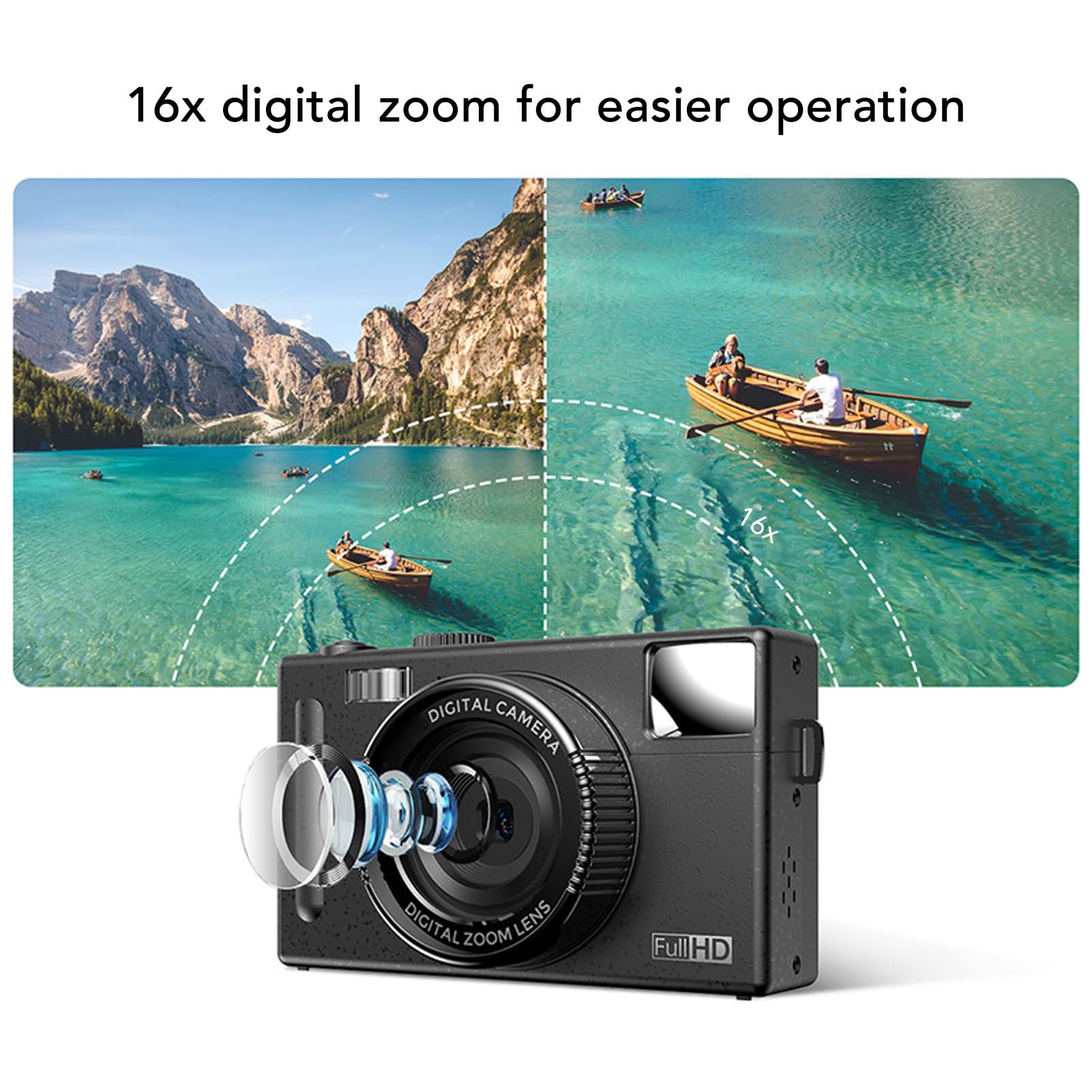 48MP Digital Camera with 16x Zoom & 4K Video - 3