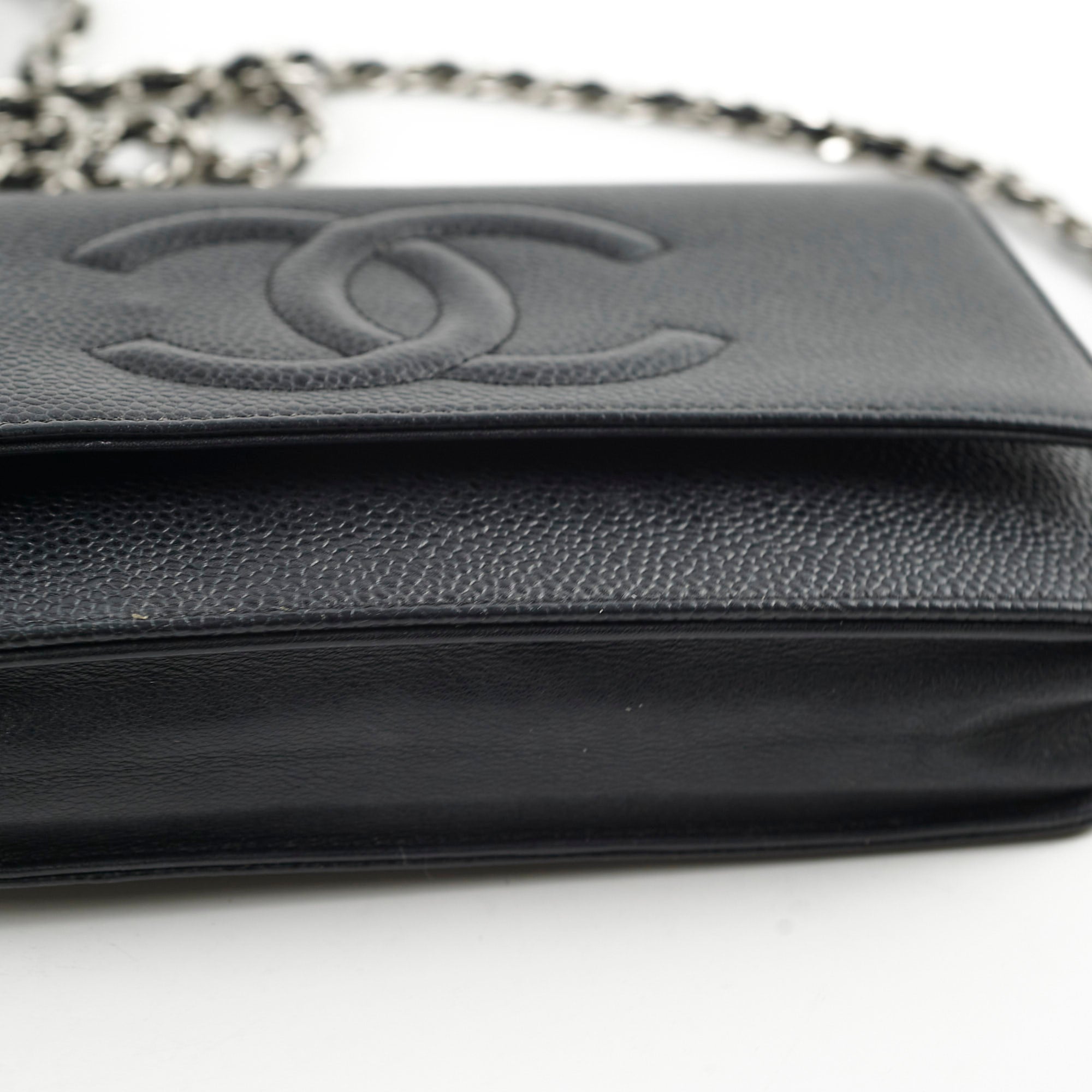 Chanel CC Logo Wallet on Chain WOC Black Crossbody Bag - Luxury Designer Handbag for Women | Perfect for Evening Parties, Date Nights & Special Occasions