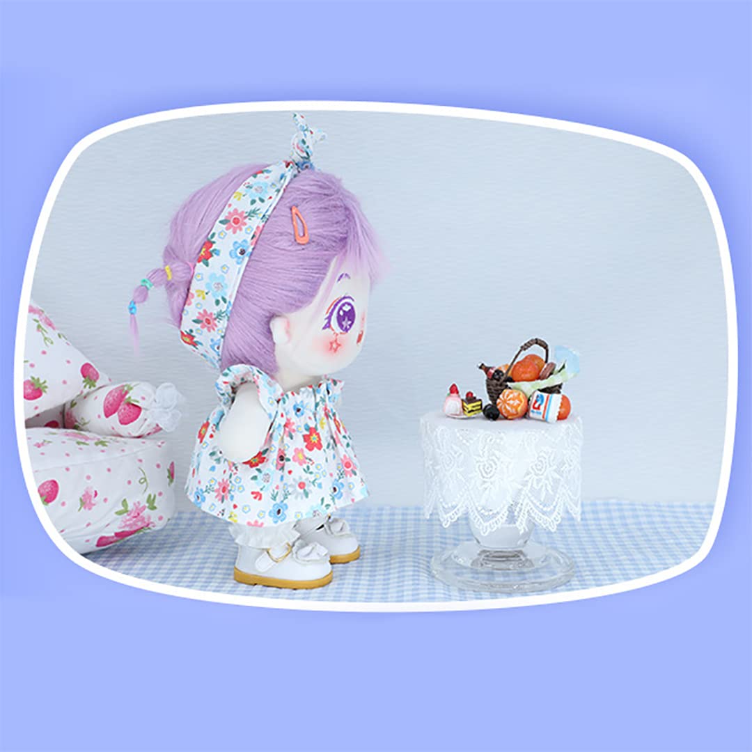 KINGOU 8 Inch Soft Baby Doll Clothes Set for Girls - Outfits & Accessories Included - Perfect for Pretend Play, Gift Giving & Collecting
