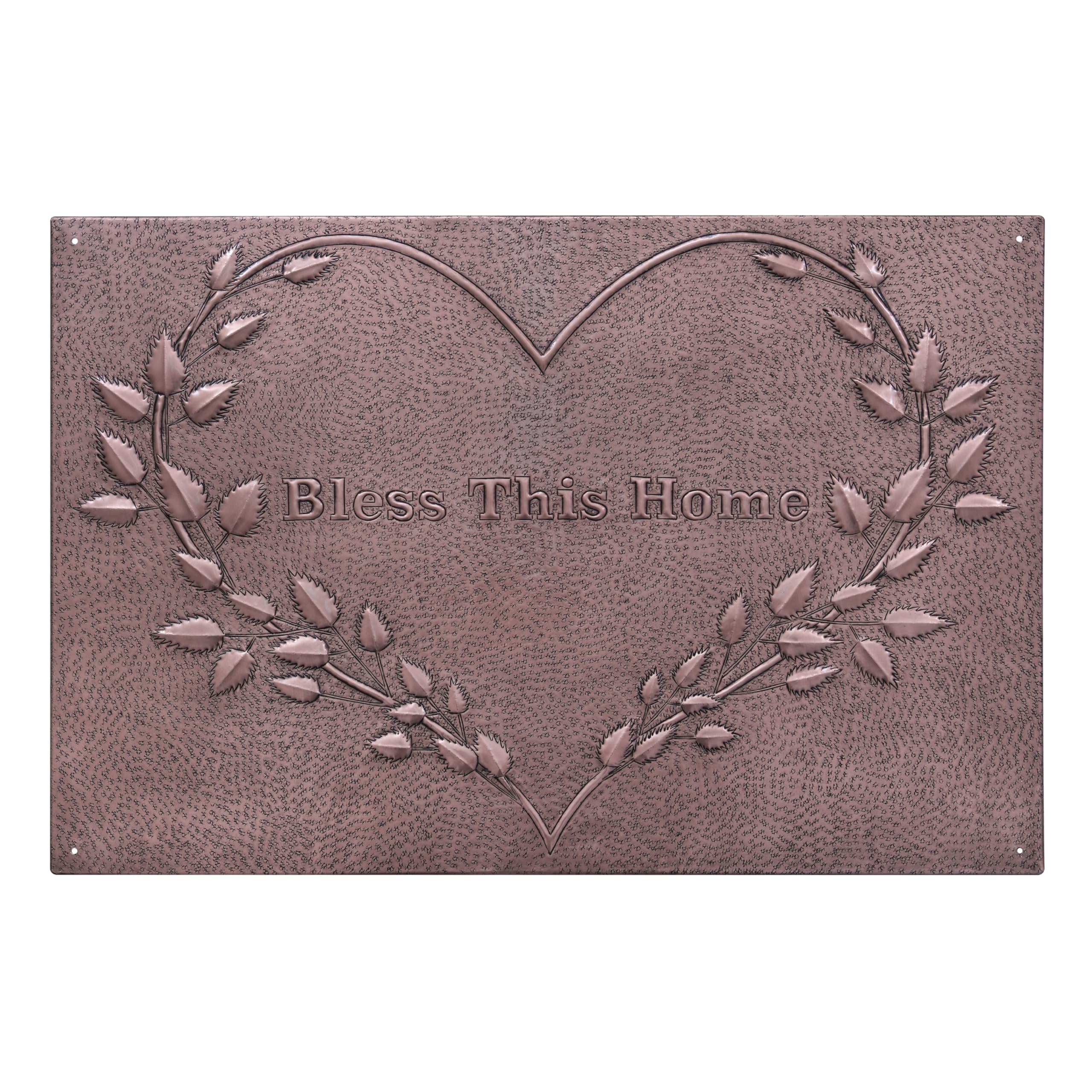 Custom Copper Backsplash Tile - Heart Leaves Design for Kitchen & Outdoor Decor
