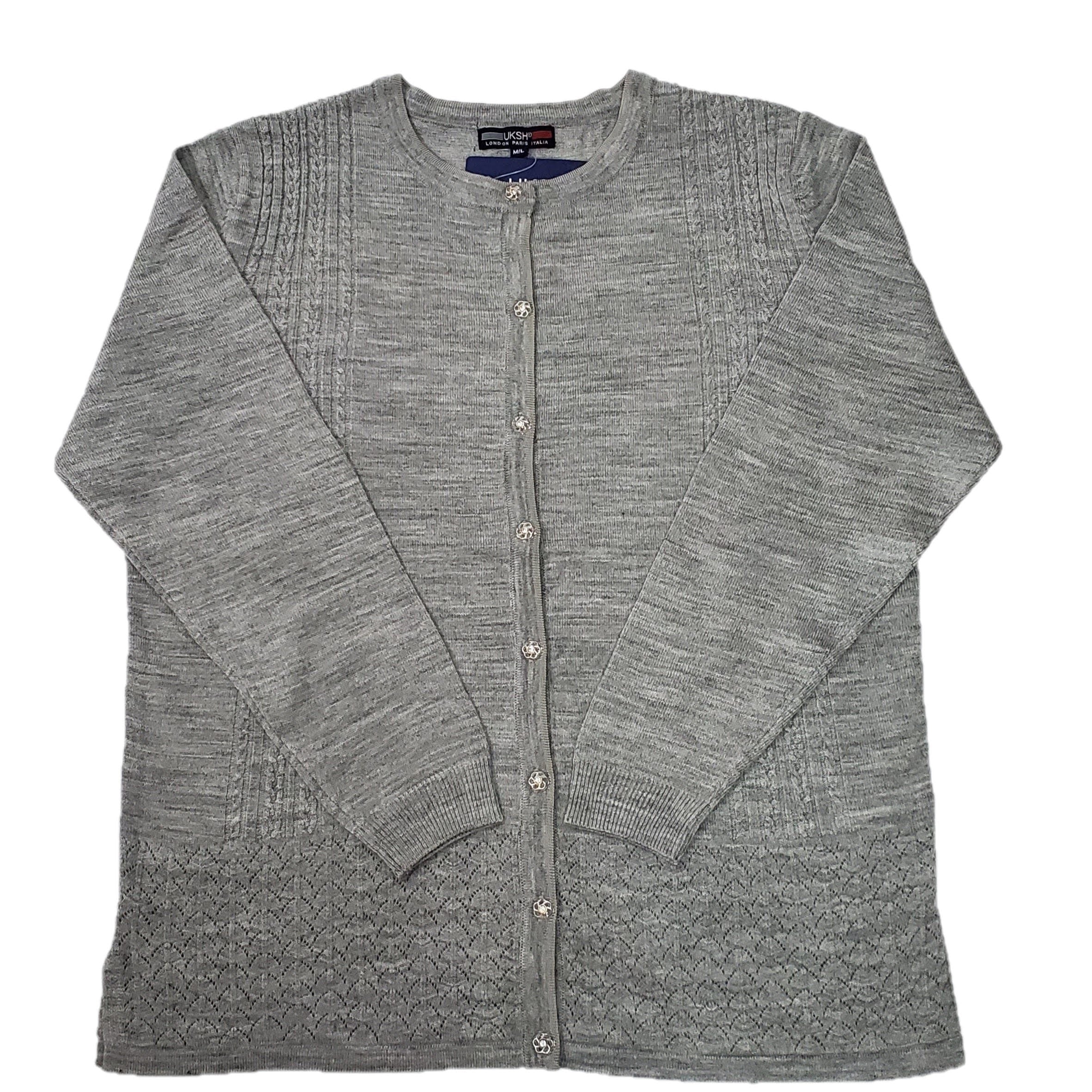 Stylish Women's Self-Design Pattern Cardigan Sweater - Perfect for Office Wear, Casual Outfits & Fall Layering