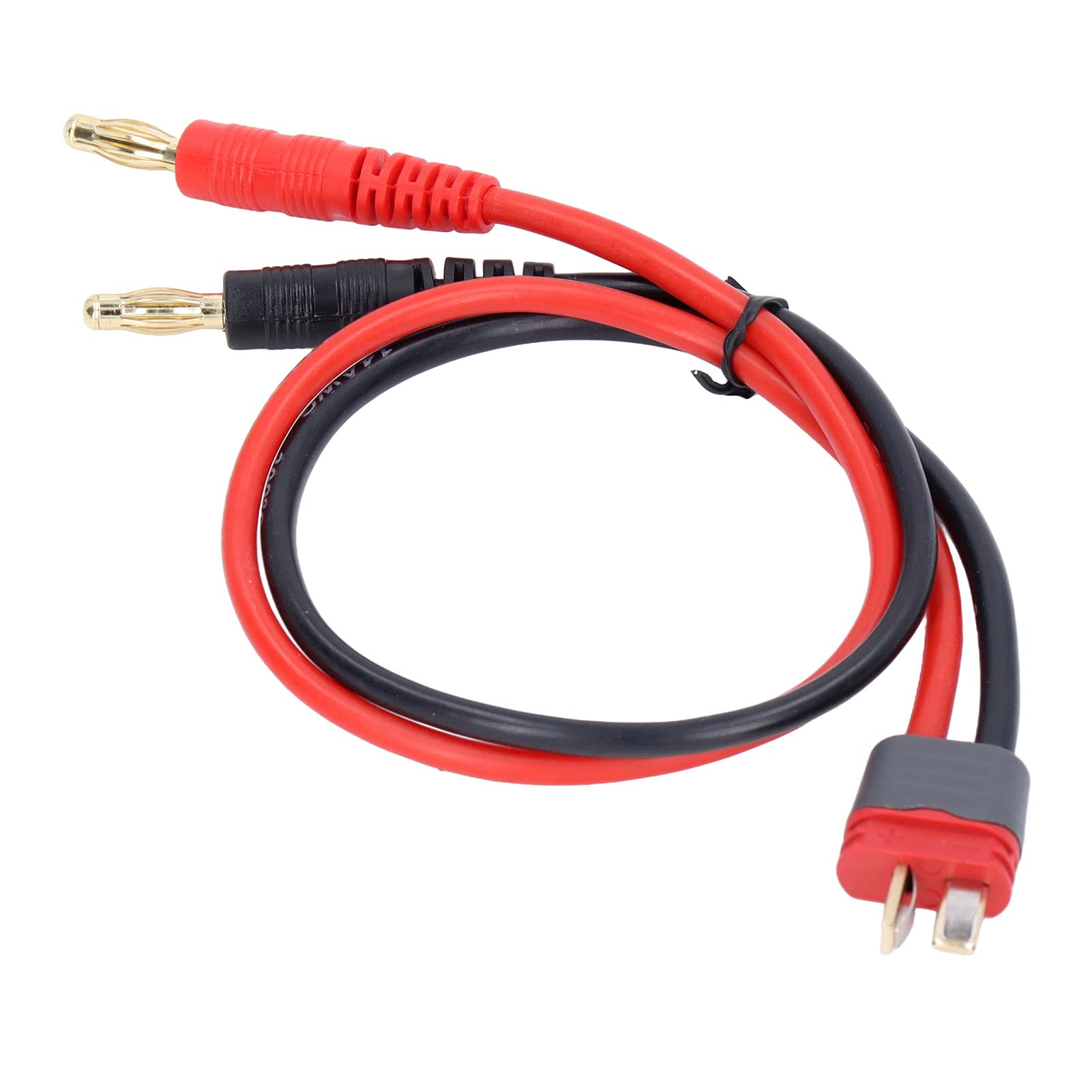 Qqmora Banana Plug to 4.0mm RC Charging Cable - High Flexibility T Plug for Aircraft Models | Durable Reusable Charger for RC Cars, Drones, and Airplane Battery Packs