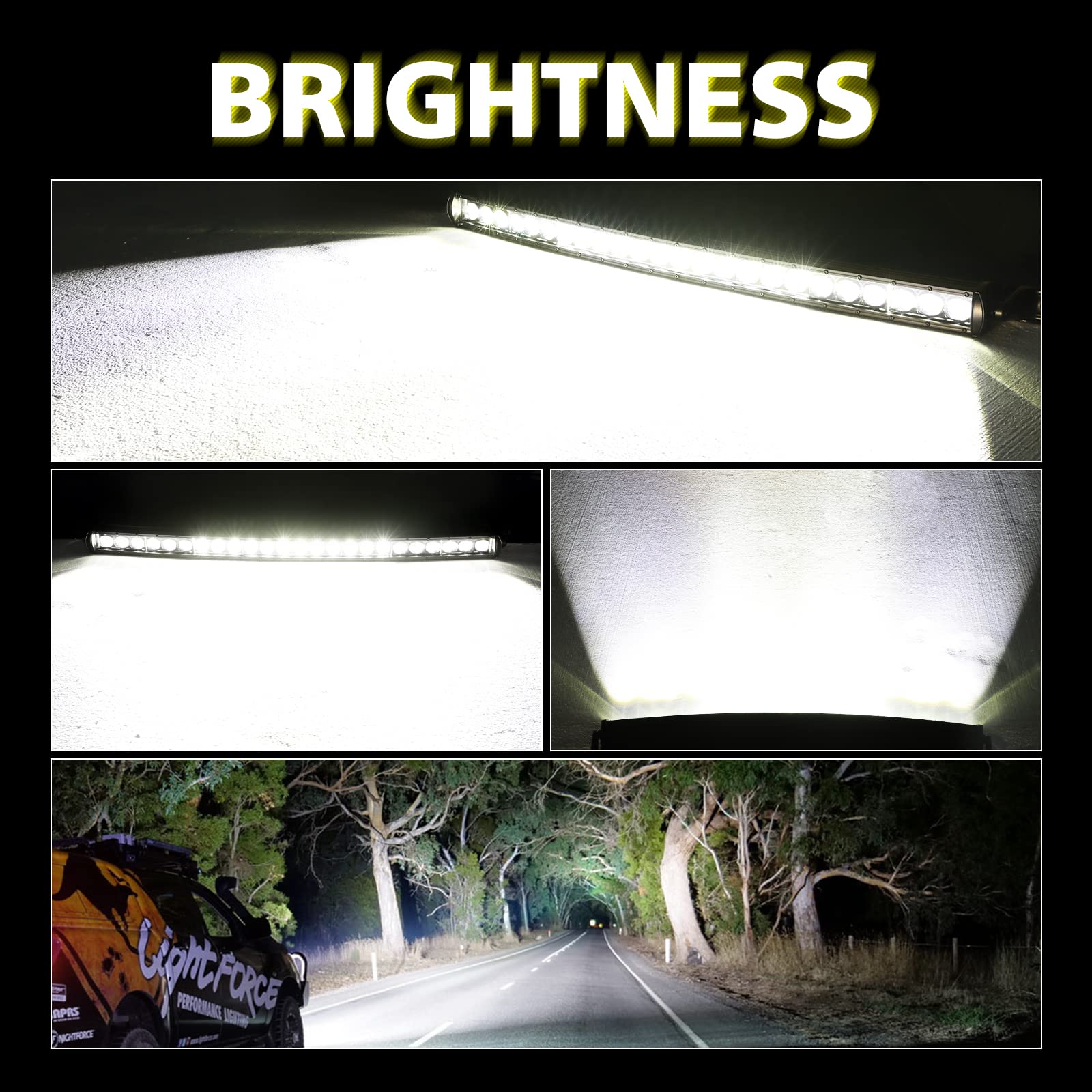 30 Inch Curved LED Light Bar with 2x 7 Inch Slim Amber LED Pods - Off-Road Truck ATV UTV Lighting for Night Driving & Adventure