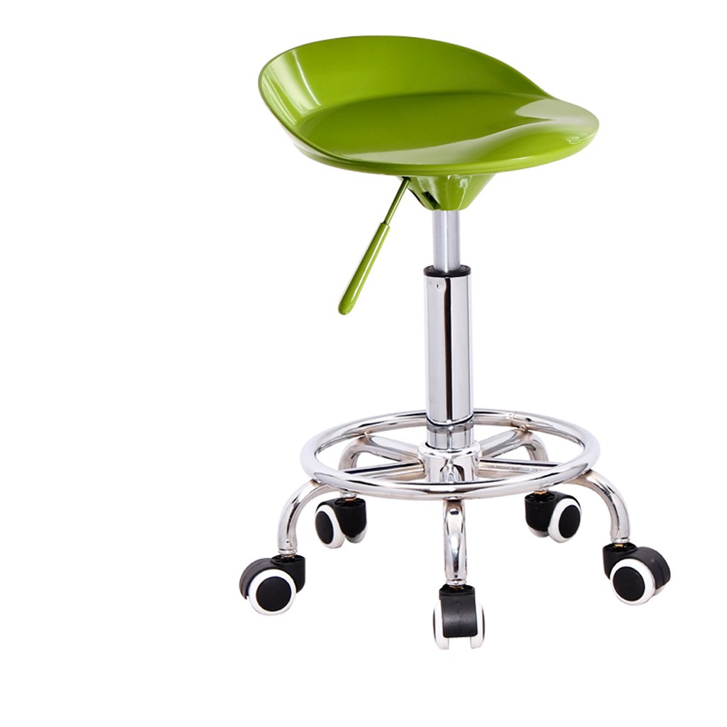 TIANTA Green Bar Stool - European Style Adjustable Height Counter Stool for Kitchen Island, Breakfast Bar, Home Office & Reception Desk - Modern Durable Barstool with Comfortable Seat