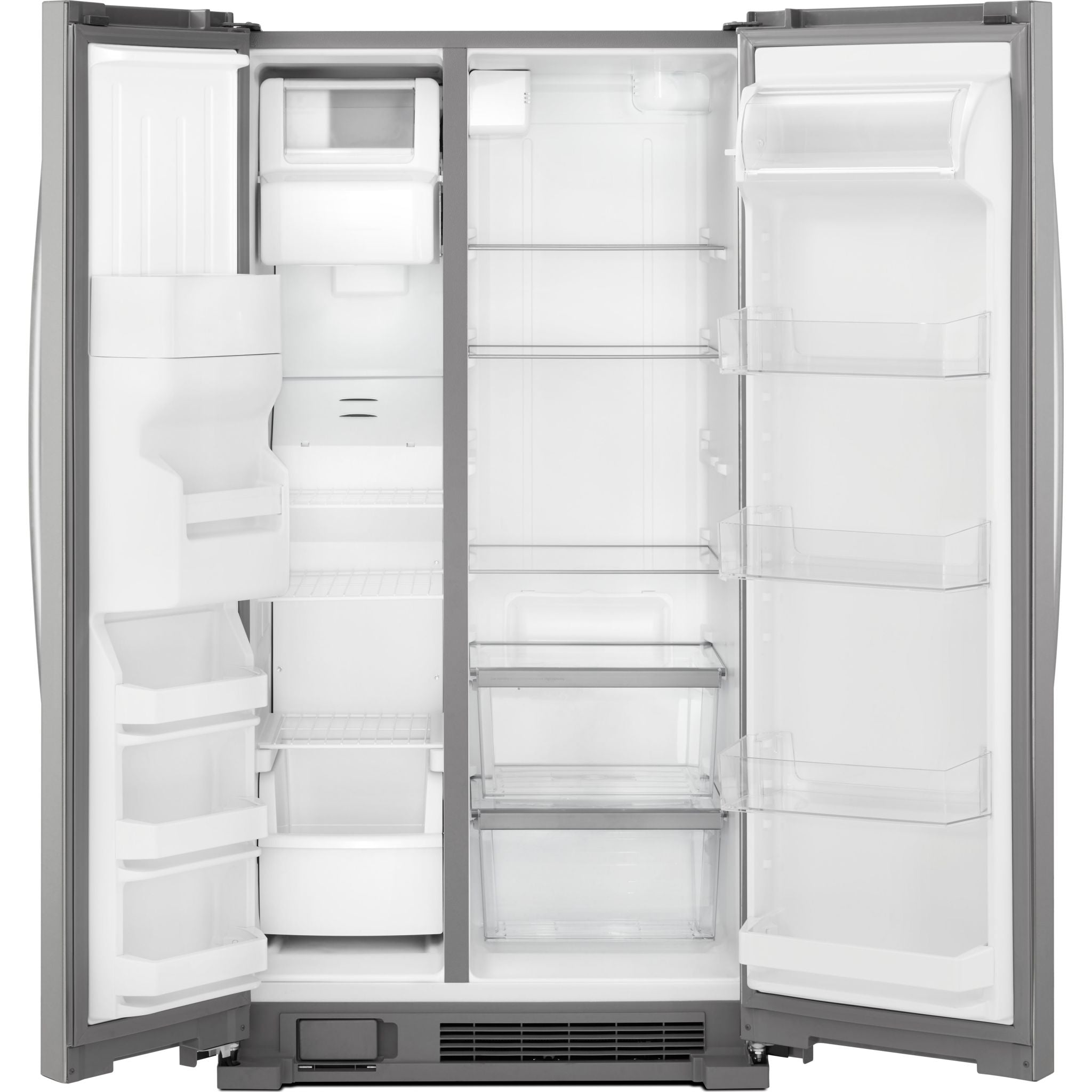 Whirlpool WRS331SDHB 36-Inch Side by Side Refrigerator with Ice Maker - Black Stainless Steel - Energy Star Rated for Modern Kitchens