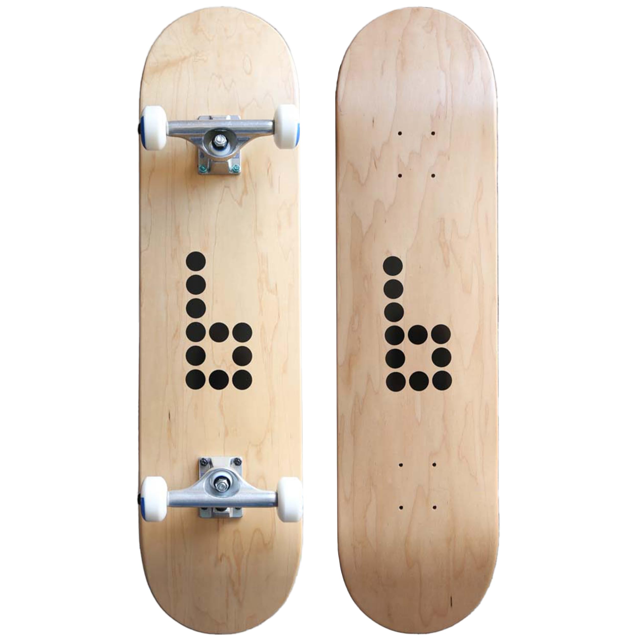 Braille Complete Skateboard for Adults & Kids - 31.5 Inch Pro Skateboard for Tricks & Street Riding | Perfect for Teens, Boys & Girls | Durable Standard Skate Board for Commuting & Skate Parks