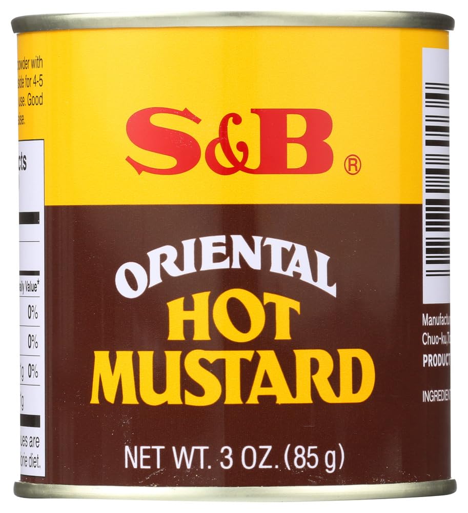 S&B Mustard Powder, 3 oz (Pack of 12) | Premium Japanese Mustard for Cooking, Baking & BBQ | Ideal for Sauces, Marinades & Salad Dressings
