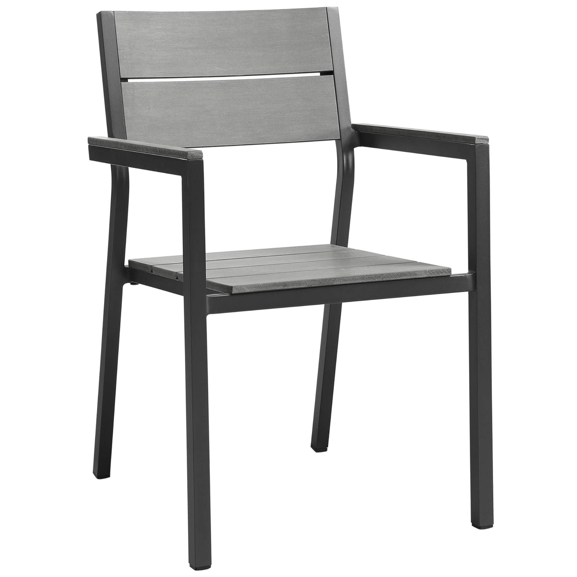 Ergode Maine 9-Piece Outdoor Patio Dining Set - Durable Synthetic Wood Grain Table & Chairs with Aluminum Frame - Perfect for Backyard, Garden, Poolside & Outdoor Entertaining