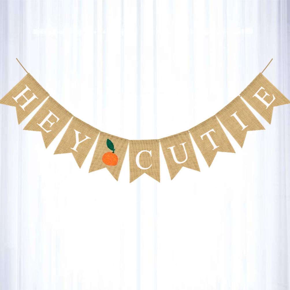 Friendsgiving Banner - Harvest Bunting Flag for Thanksgiving Decor | Happy Thanksgiving Pumpkin Fall Banner with Linen & Rope Triangle Design | Perfect for Fireplace Mantel, Front Porch & Holiday Party Decorations