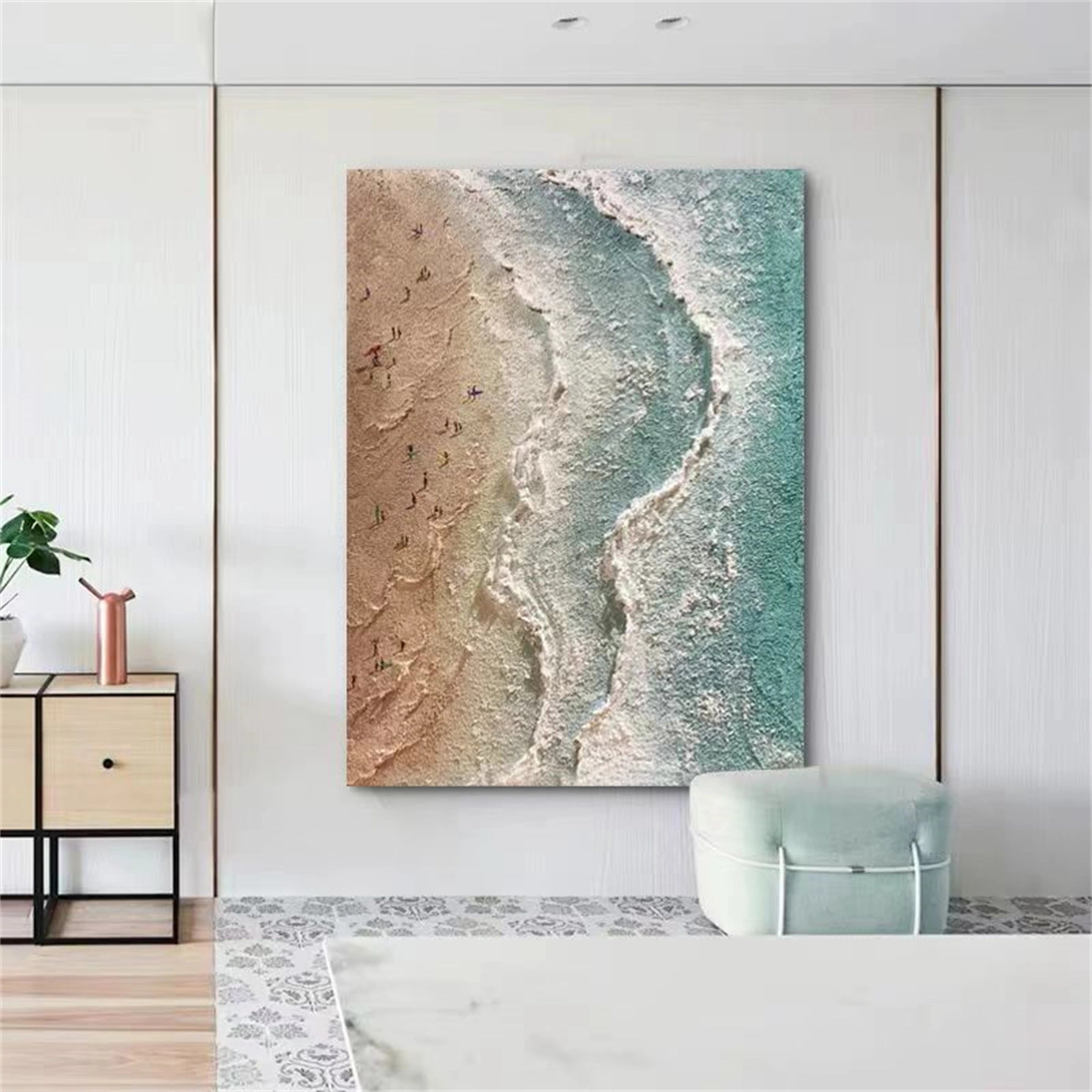 Ocean and Sky Painting #OS 053 - Stunning Seascape Wall Art for Home & Office Decor - Perfect for Living Room, Bedroom or Beach House
